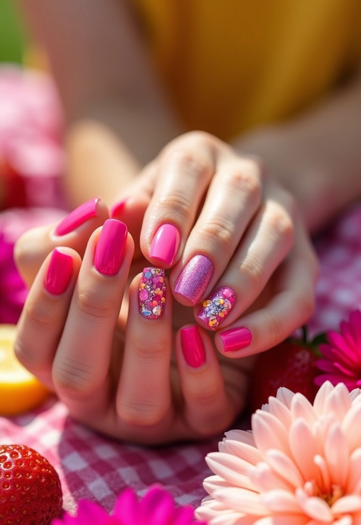 10 Vibrant Cherry Nail Colors That Will Brighten Your Day (Must-Try #5!) - 2. Bright Cherry Pink