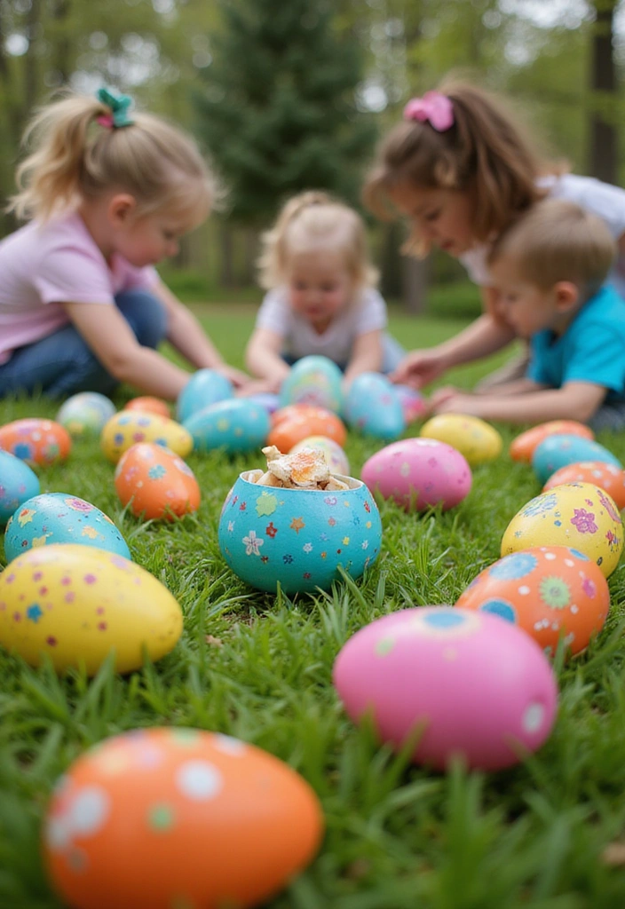 15 Creative Easter Egg Decorating Ideas That'll Wow Your Guests! - 15. Interactive Egg Hunt Eggs