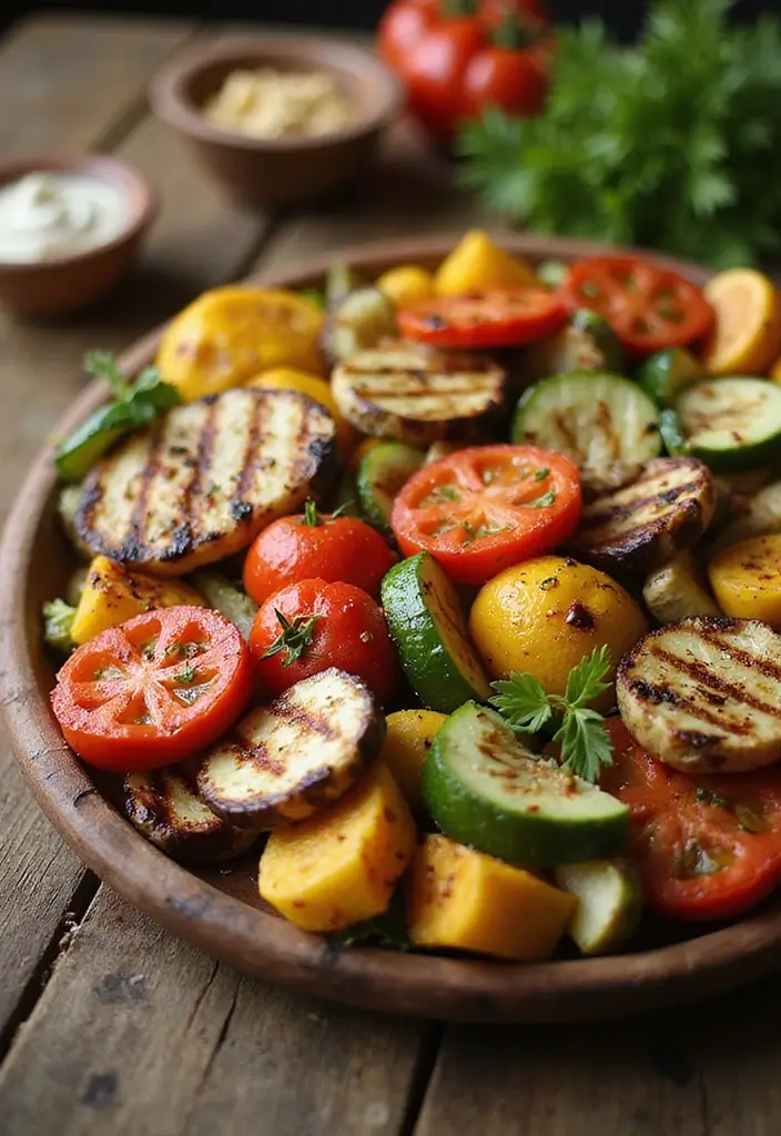 18 Backyard Barbecue Ideas That Will Make You the Grill Master of the Block! - 2. Grilled Vegetable Platter