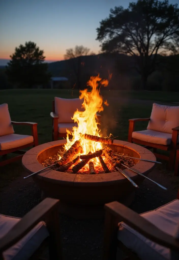 18 Backyard Barbecue Ideas That Will Make You the Grill Master of the Block! - 10. Fire Pit Grilling
