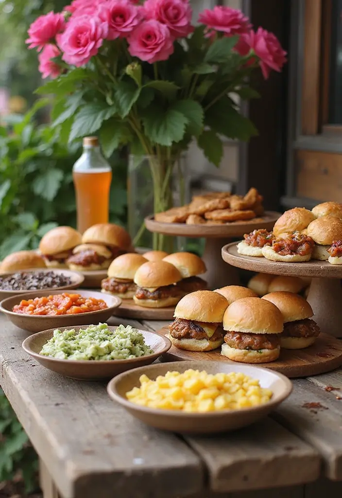18 Backyard Barbecue Ideas That Will Make You the Grill Master of the Block! - 1. Gourmet Sliders Station