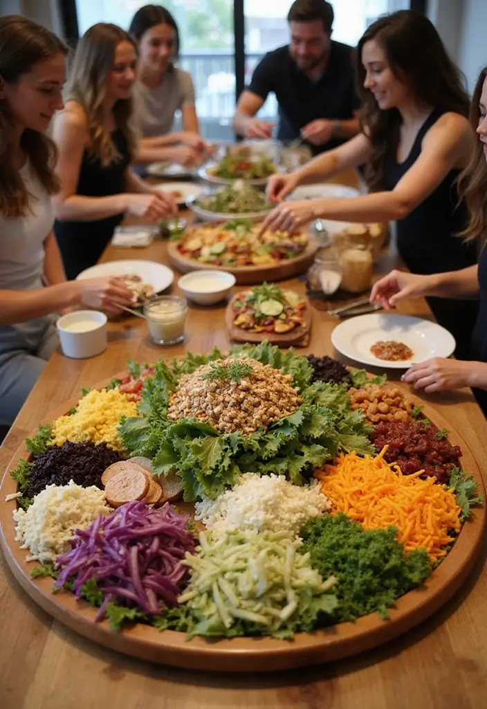 18 Backyard Barbecue Ideas That Will Make You the Grill Master of the Block! - 6. Lazy Susan Salad Bar